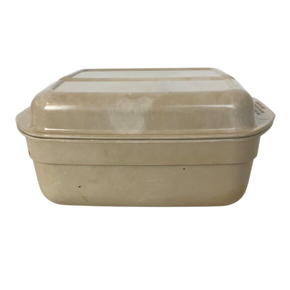 Anchor Hocking Microware Cookware 1 Quart Casserole Divided Lid PM-481 Vintage - Picture 4 of 9